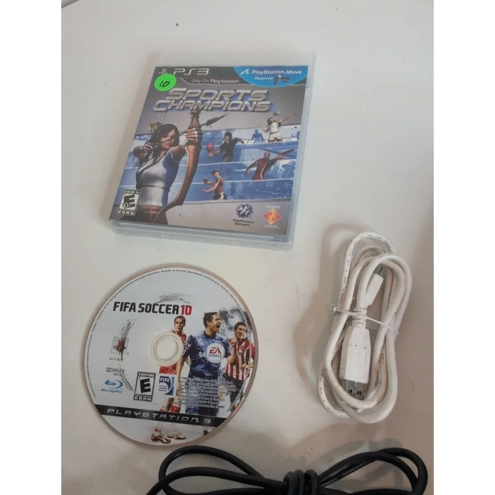 Sony PlayStation 3 PS3 Slim Console 320GB (2501B) w/Controller & Cables Working!